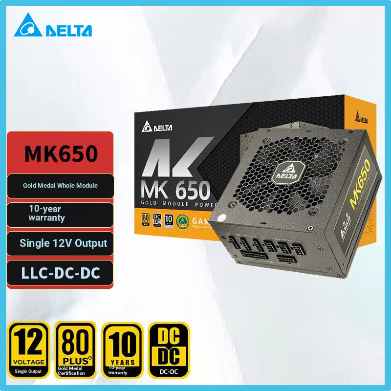 Power Supply 650W - DELTA MK650, alimentation PC entièrement modulaire,
