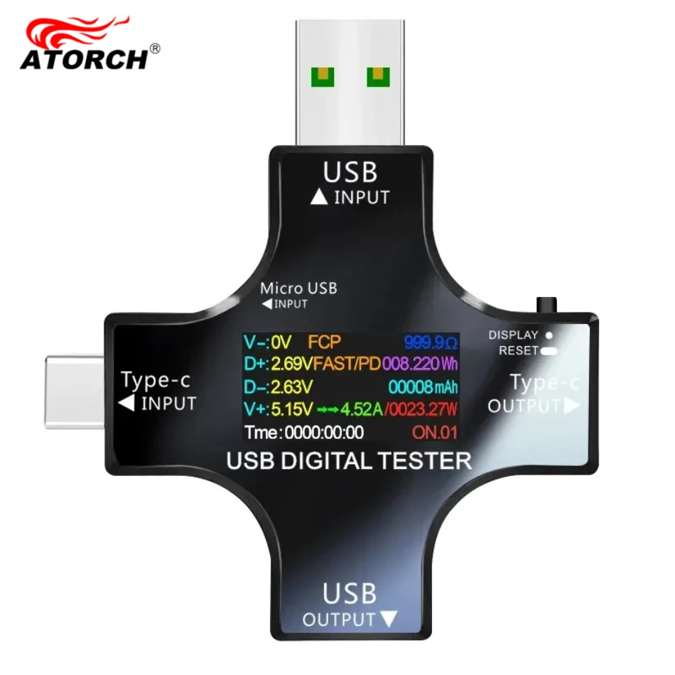 Power Supply Tester - Testeur USB DC type-c PD voltmètre