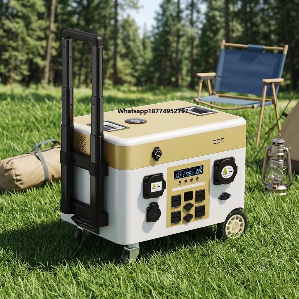 Power Supply - Générateur solaire portable 5000Wh, panneau solaire,