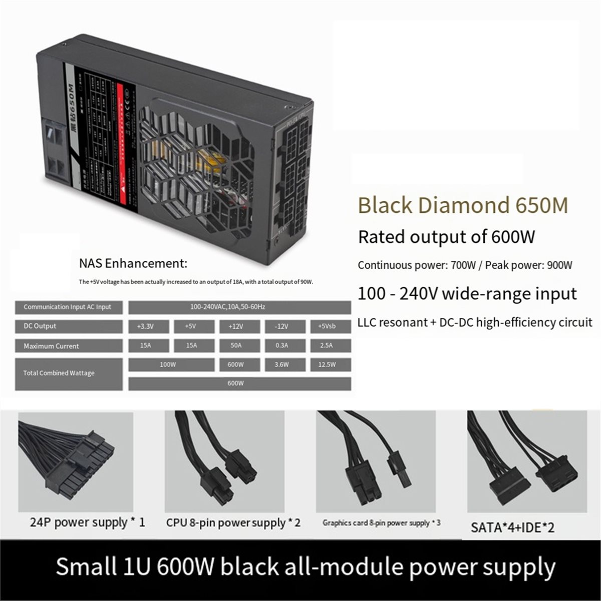 Alimentation modulaire A14G Fl - Flex Atx Power Supply 600W 1U avis et prix